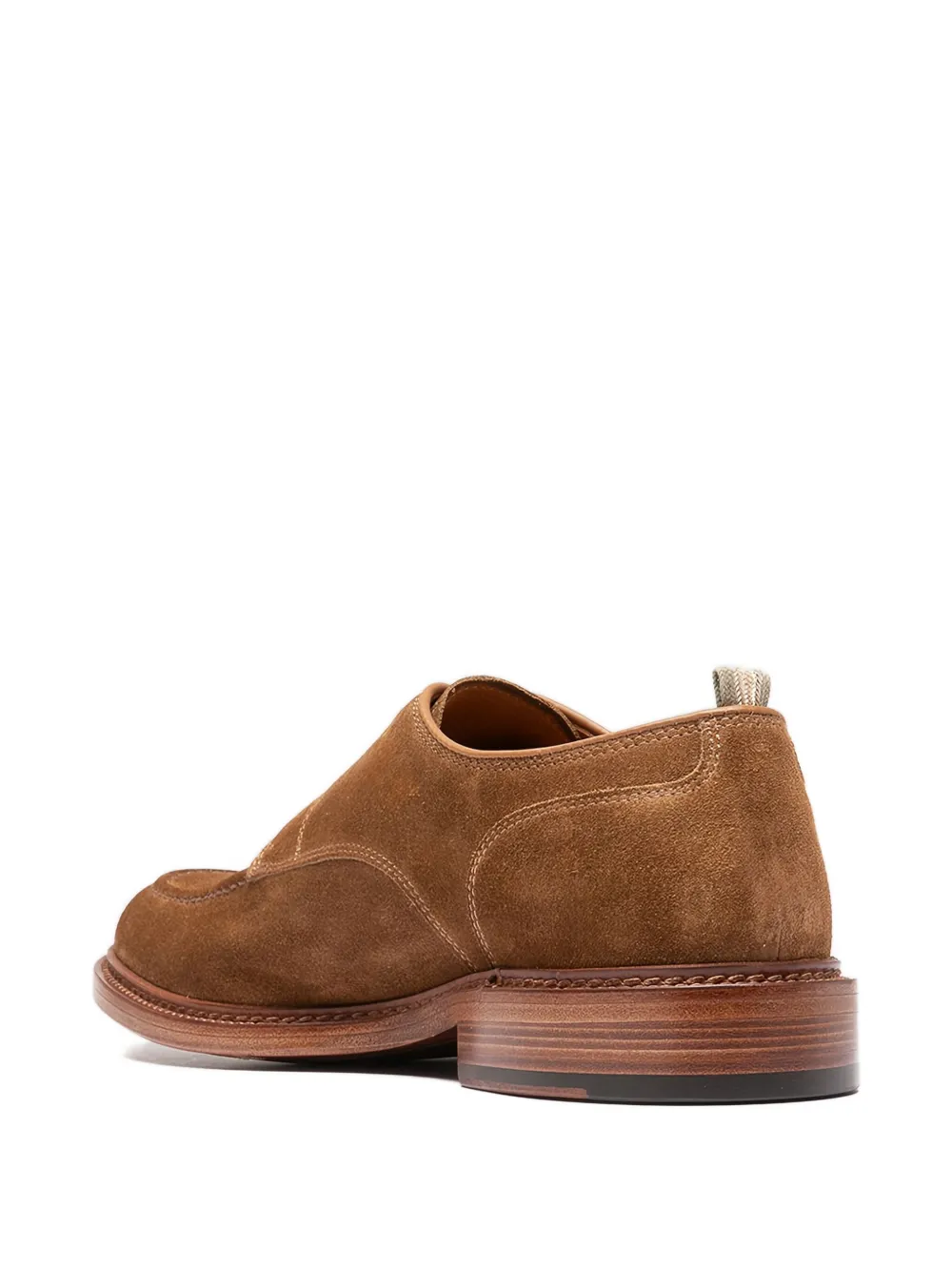 Officine Creative suede-leather lace-up derby shoes Brown
