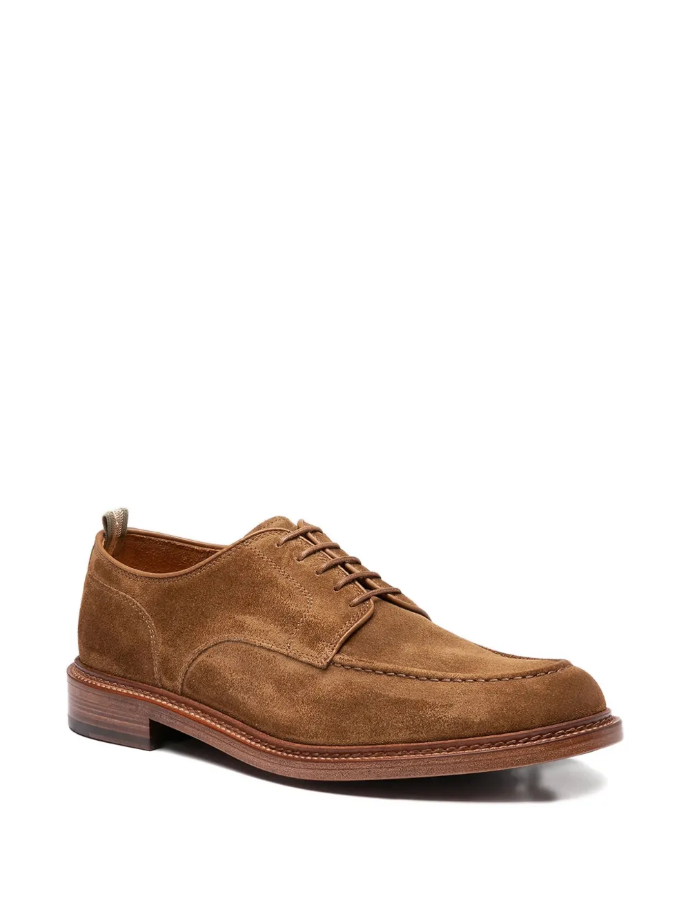 Officine Creative suede-leather lace-up derby shoes Brown