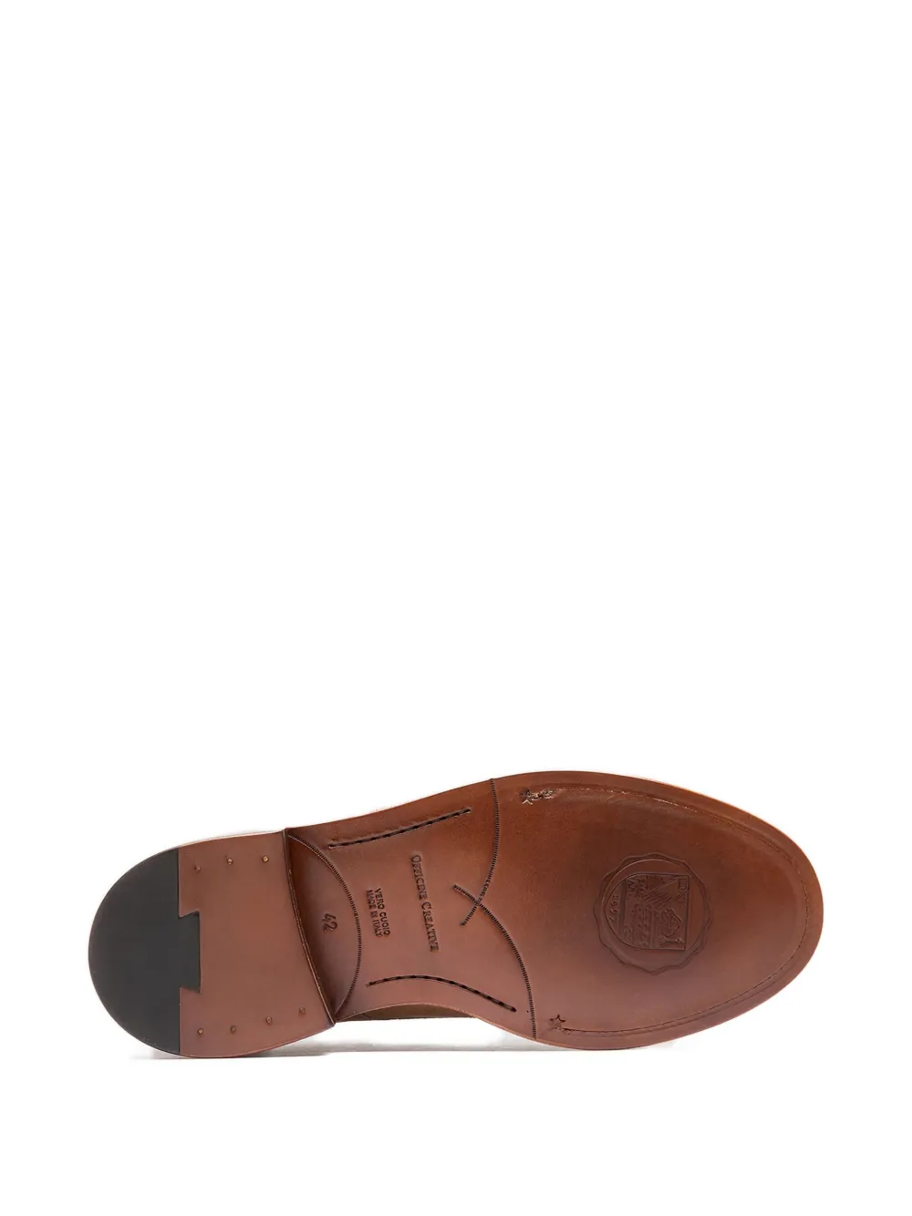 Officine Creative suede-leather lace-up derby shoes Brown