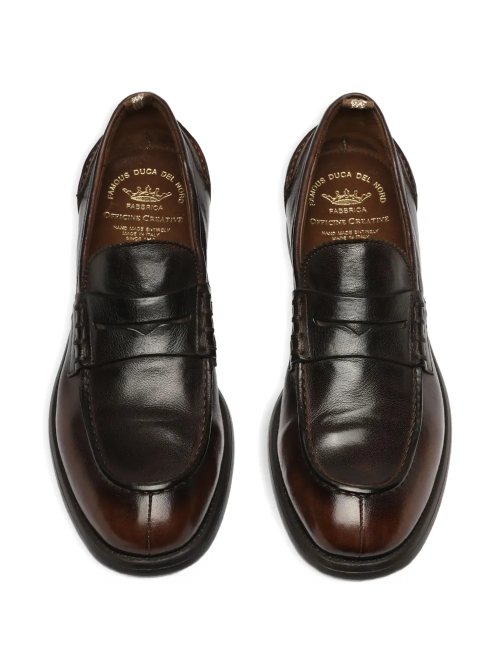 Officine Creative Leren loafers Bruin