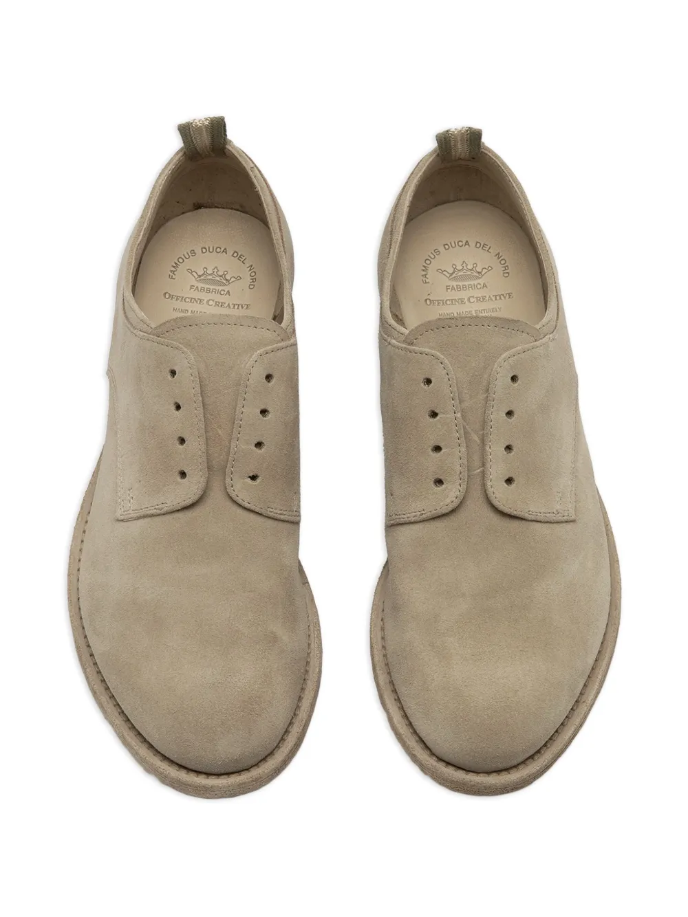 Officine Creative Lexikon 501 leren derby schoenen Bruin
