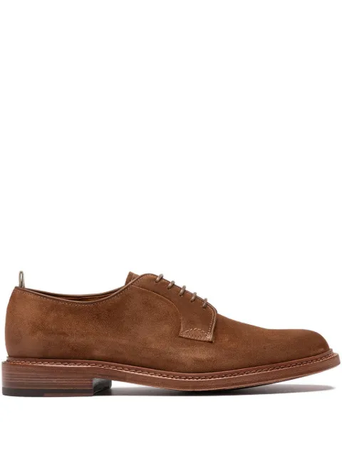 Officine Creative zapatos derby de gamuza