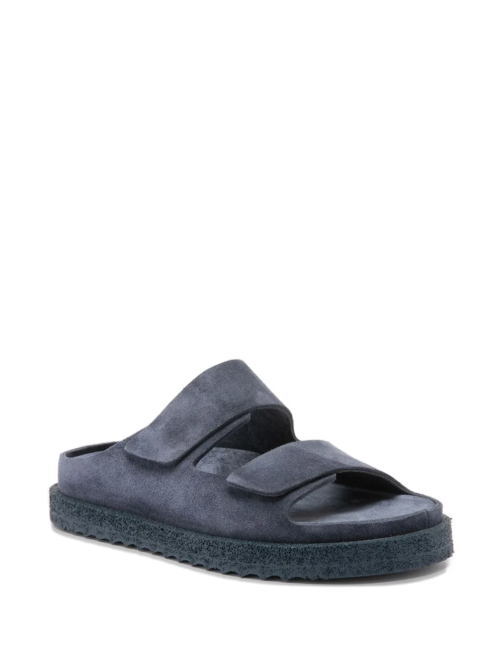 Officine Creative Sands 105 Double-strap Suede Sandals In Blue