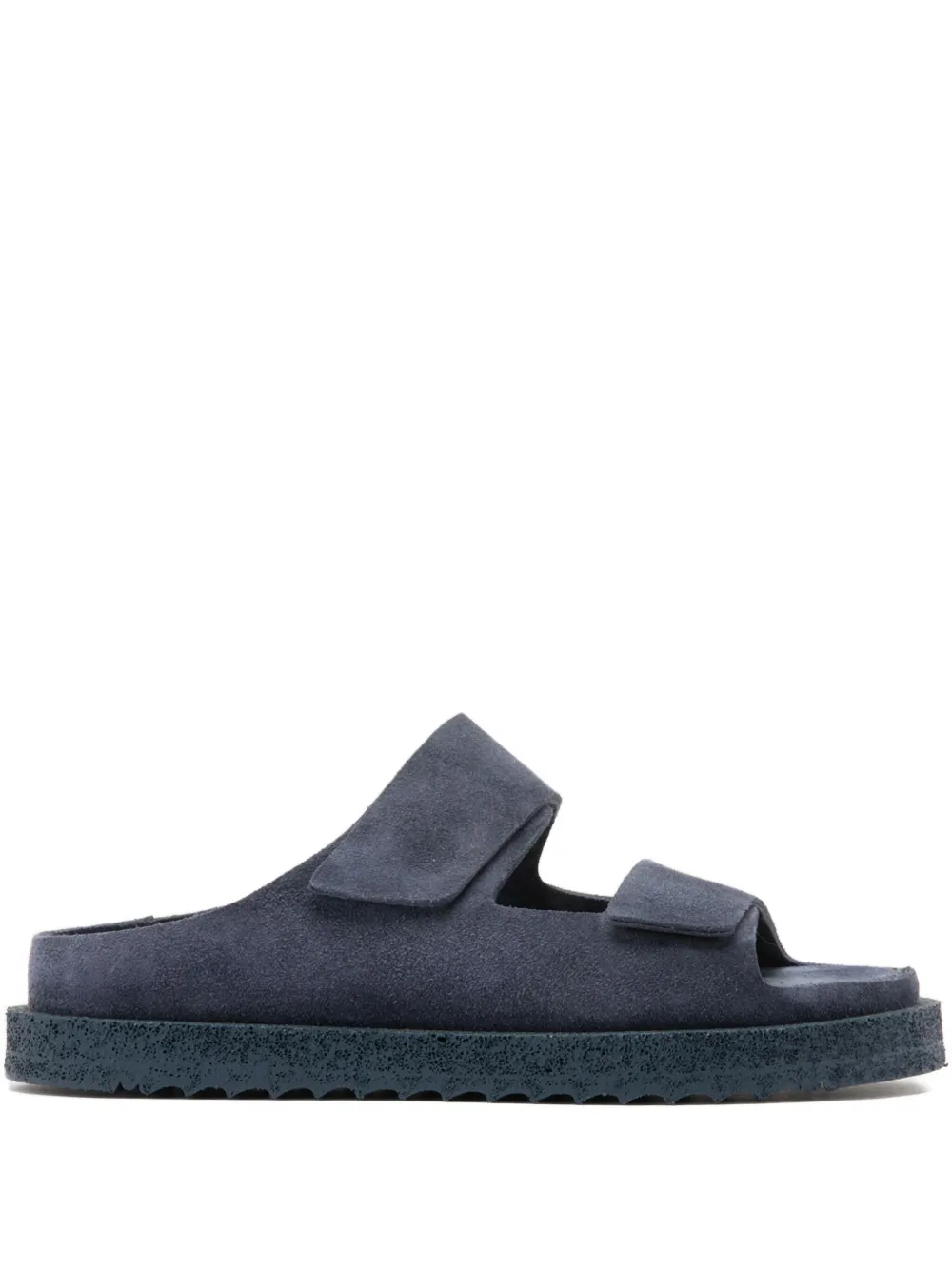 Officine Creative Sands 105 double-strap suede sandals Blue