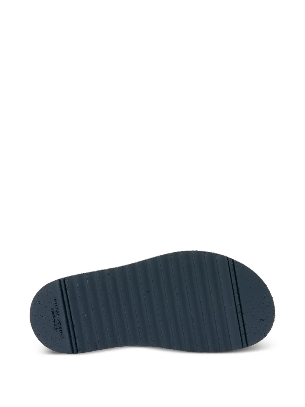 Officine Creative Sands 105 Double-strap Suede Sandals In Blue