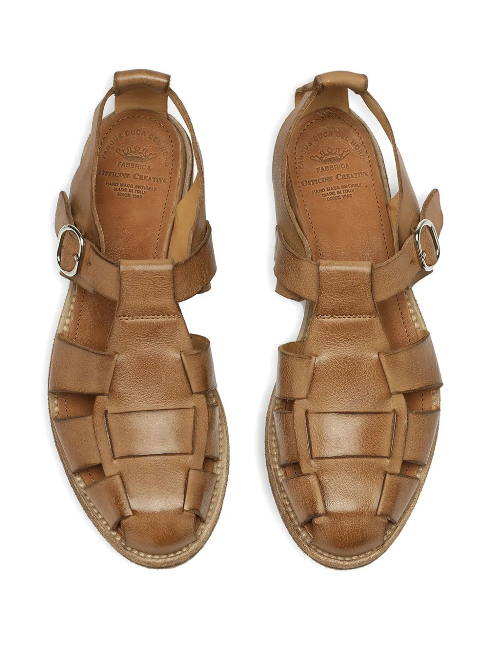 Officine Creative Lexikon 536 leren sandalen Bruin