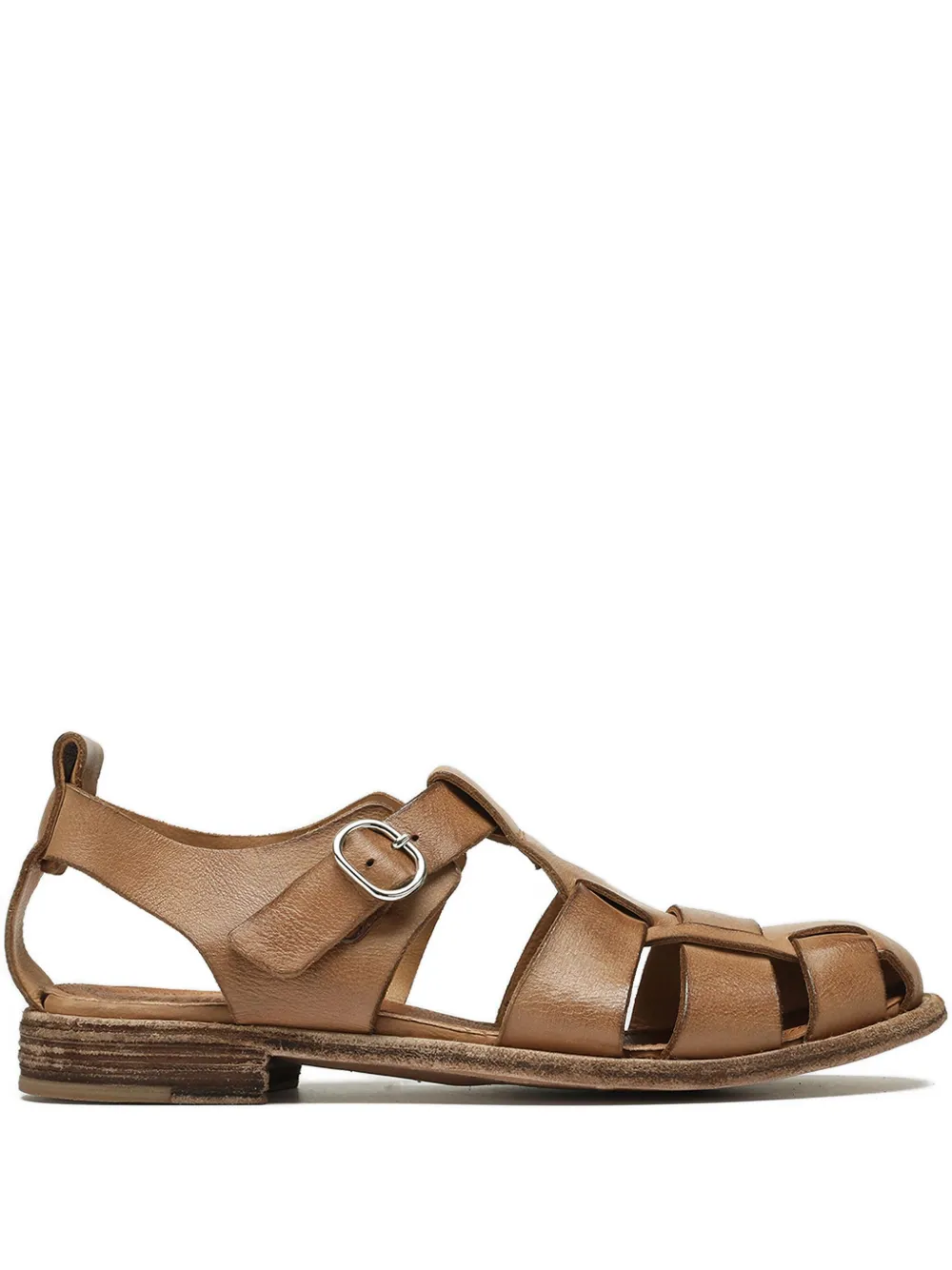 Officine Creative Lexikon 536 leather sandals Brown