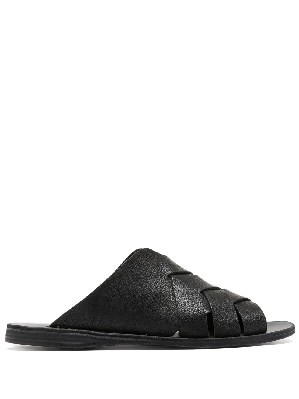 Officine Creative Itaca 049 woven leather sandals Black