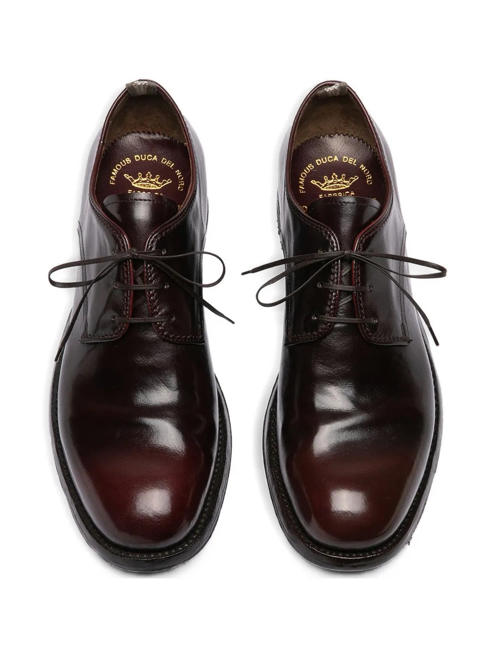 Officine Creative Balance leather derby shoes Brown
