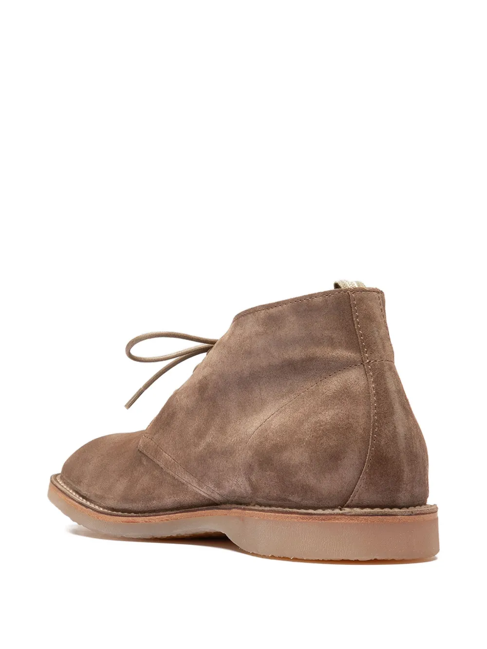 Officine Creative lace-up suede boots Brown