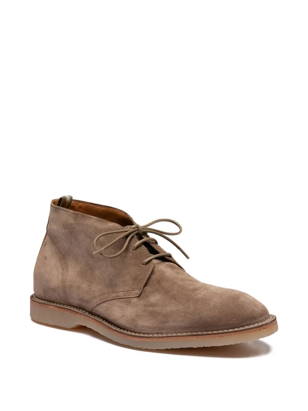 Officine Creative lace-up suede boots Brown