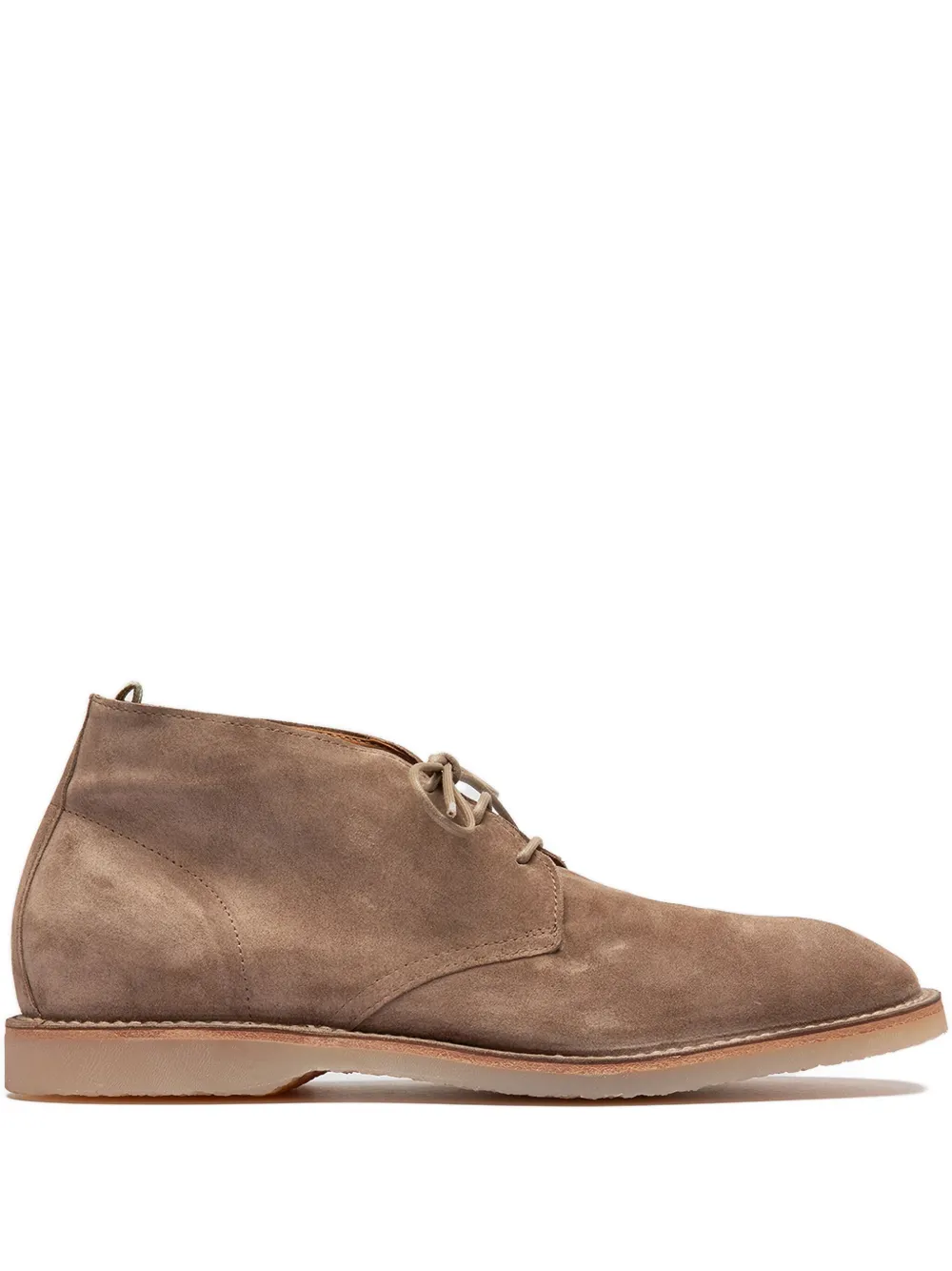 Officine Creative lace-up suede boots Brown