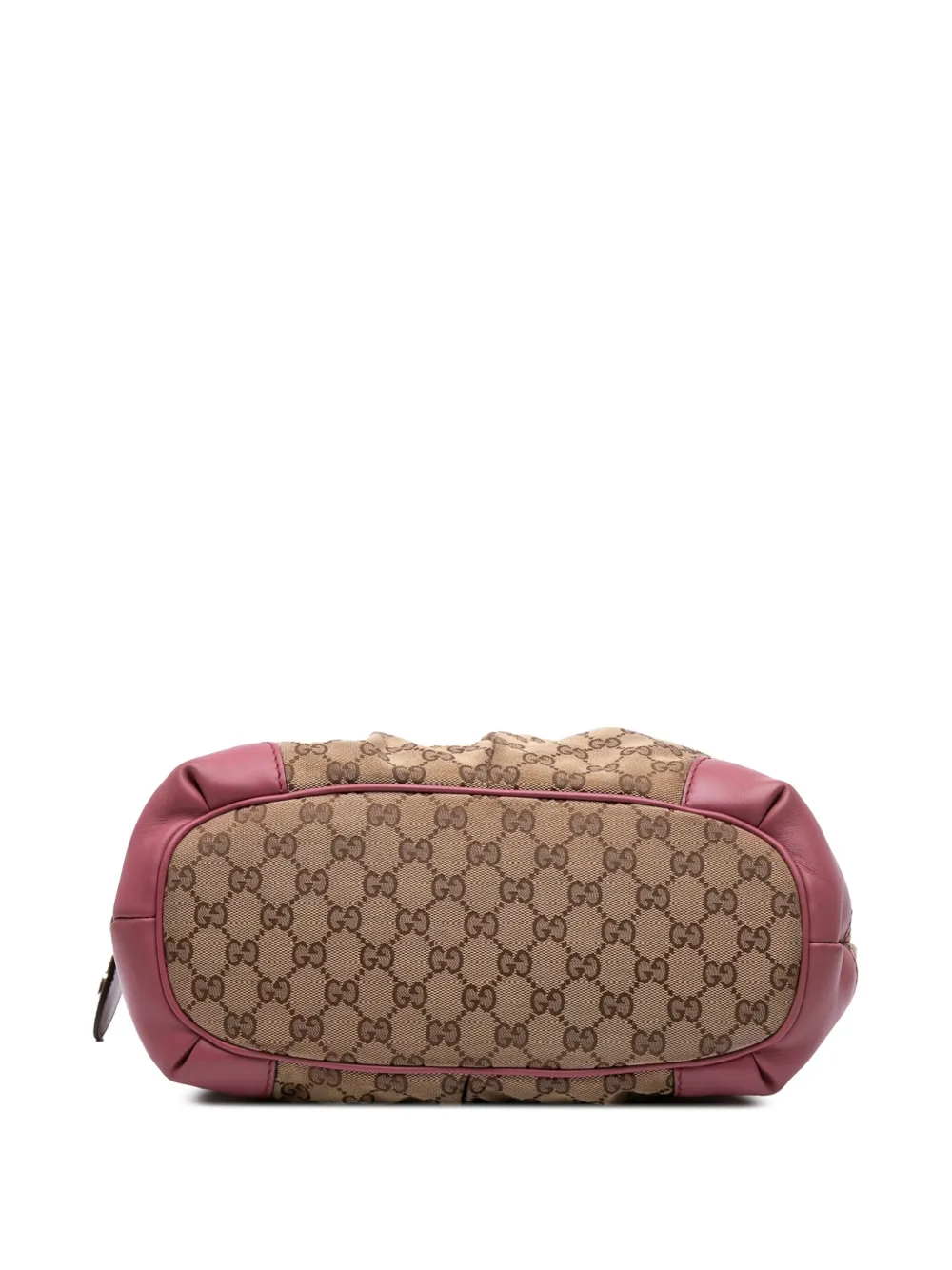 Pre-owned Gucci 2016-2025 Gg Canvas Sukey Satchel In Pink