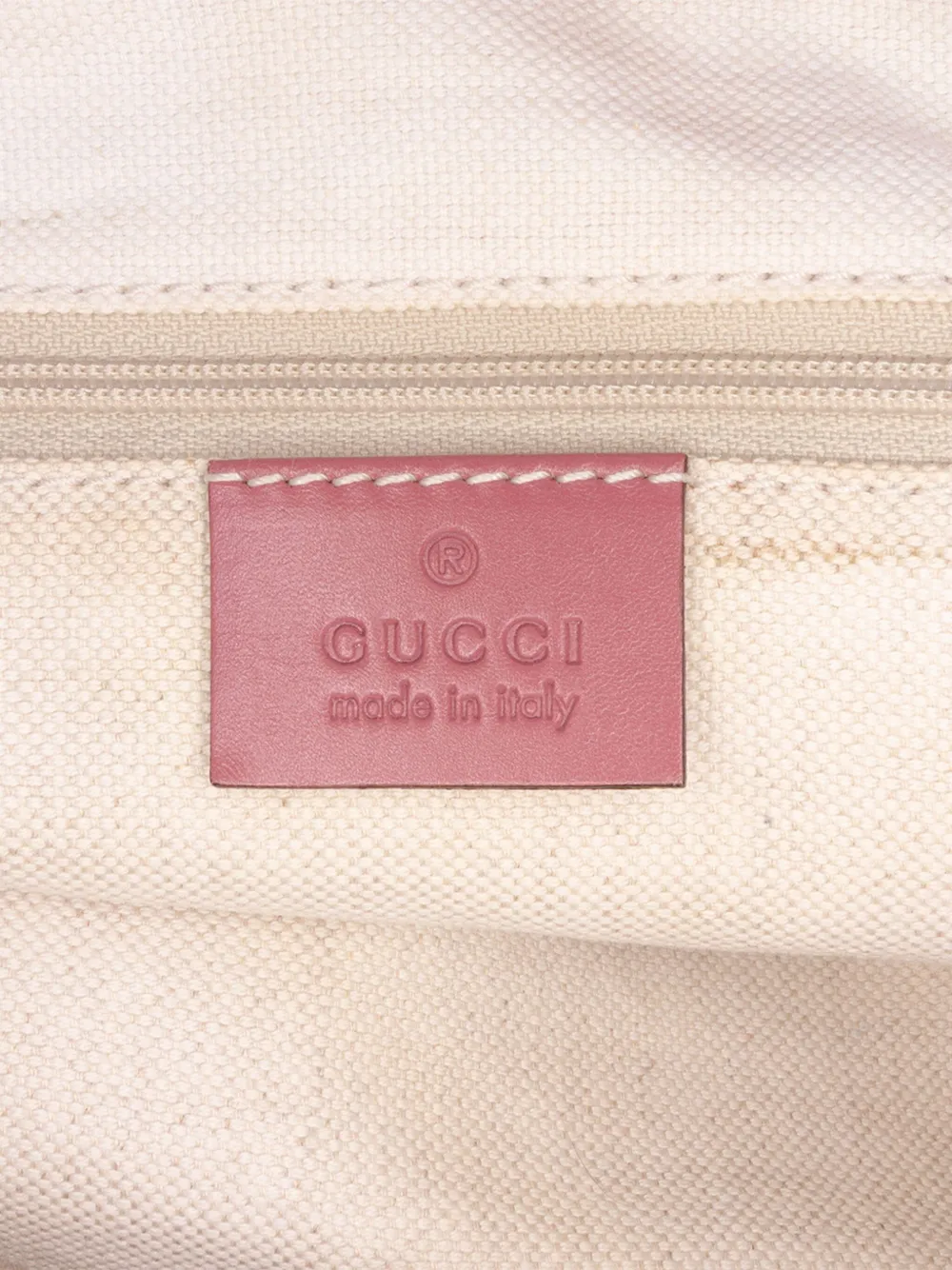 Pre-owned Gucci 2016-2025 Gg Canvas Sukey Satchel In Pink