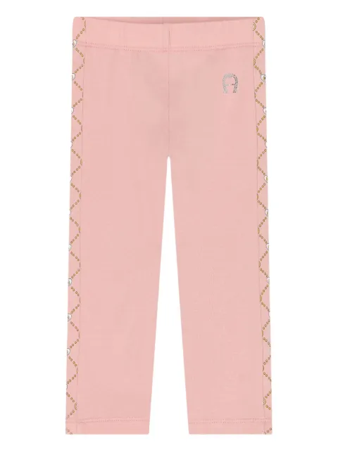 Aigner Kids logo-detail side-stripe leggings