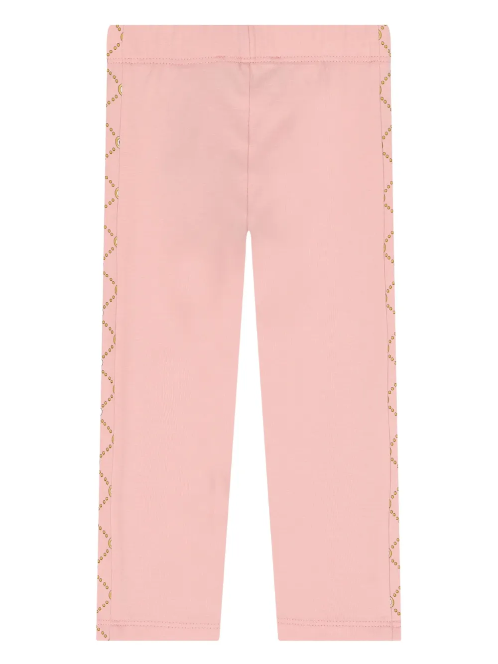 Aigner Kids logo-detail side-stripe leggings Roze