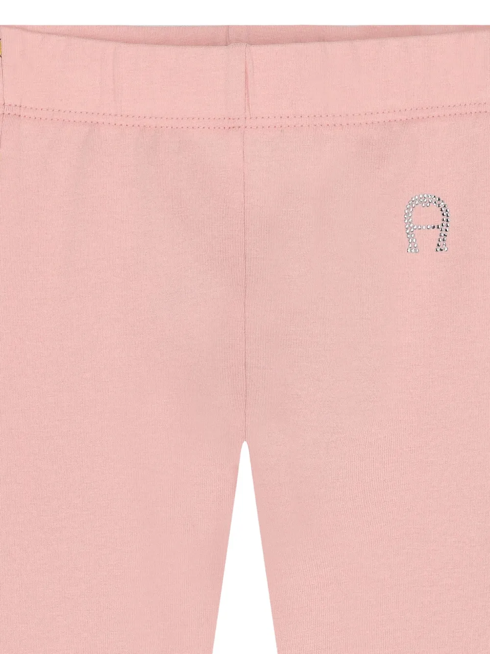Aigner Kids logo-detail side-stripe leggings Roze