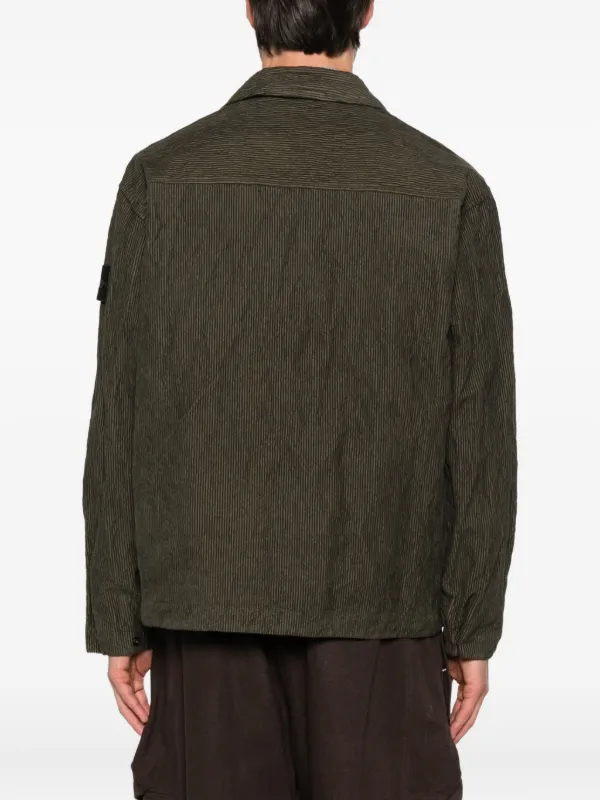 Stone Island Ribbed Corduroy Shirt Jacket | Green | FARFETCH