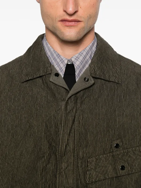 Stone Island Ribbed Corduroy Shirt Jacket | Green | FARFETCH