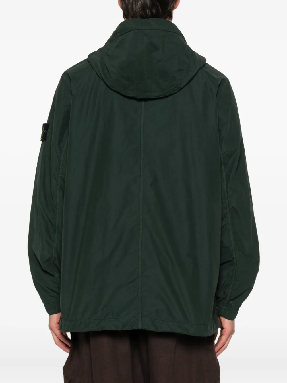 Stone Island zip-fastening hooded jacket Groen