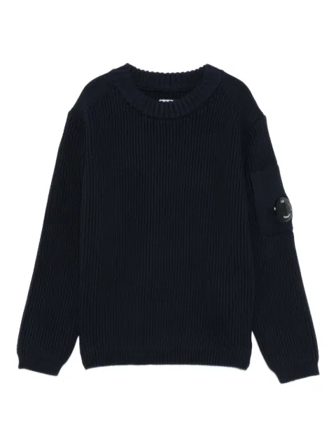 C.P. Company Kids ribbed lens-pocket jumper