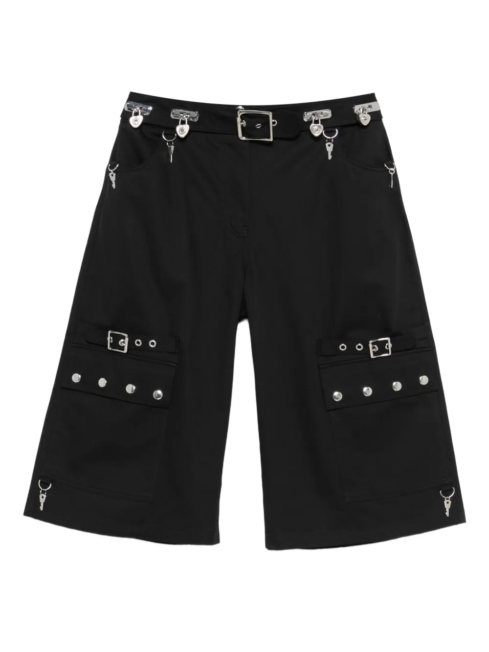 Chopova Lowena charm-detail cargo shorts - ブラック Chopova Lowena charm-detail cargo shorts - ブラック