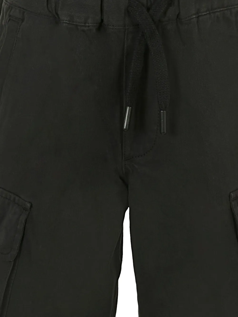 Diesel Kids cargo-pocket drawstring shorts Zwart