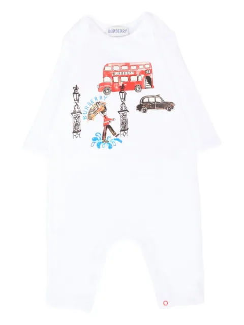 Burberry Kids graphic-print romper