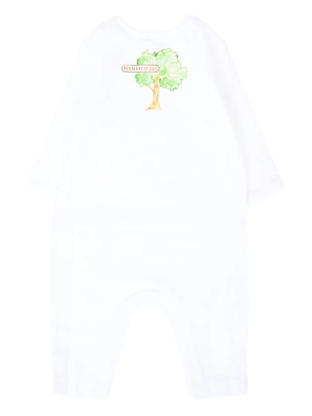 Burberry Kids graphic-print romper Wit