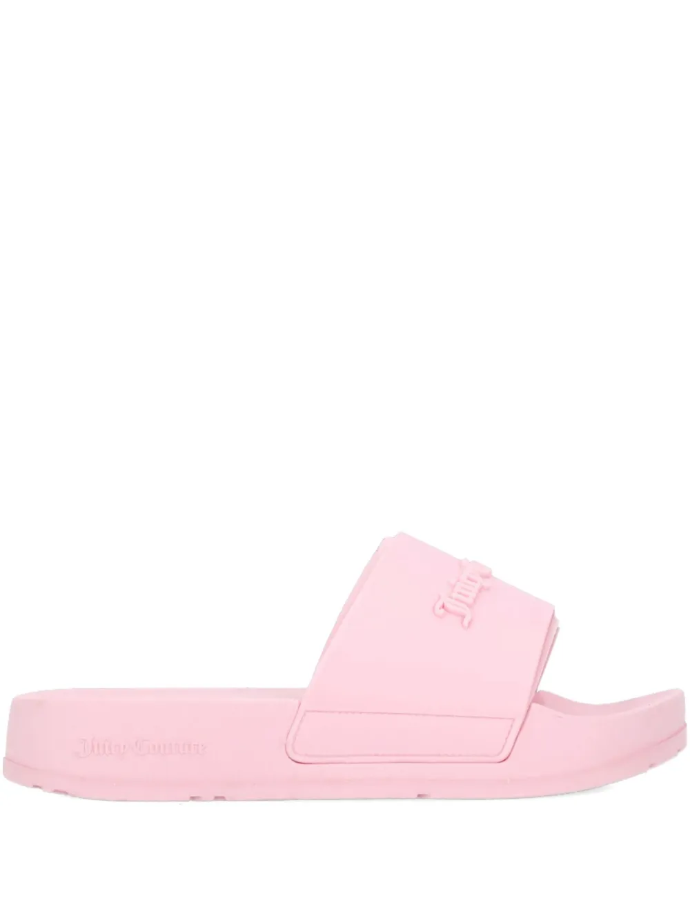 Juicy Couture logo-embossed slides Pink