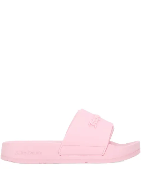 Juicy Couture logo-embossed slides