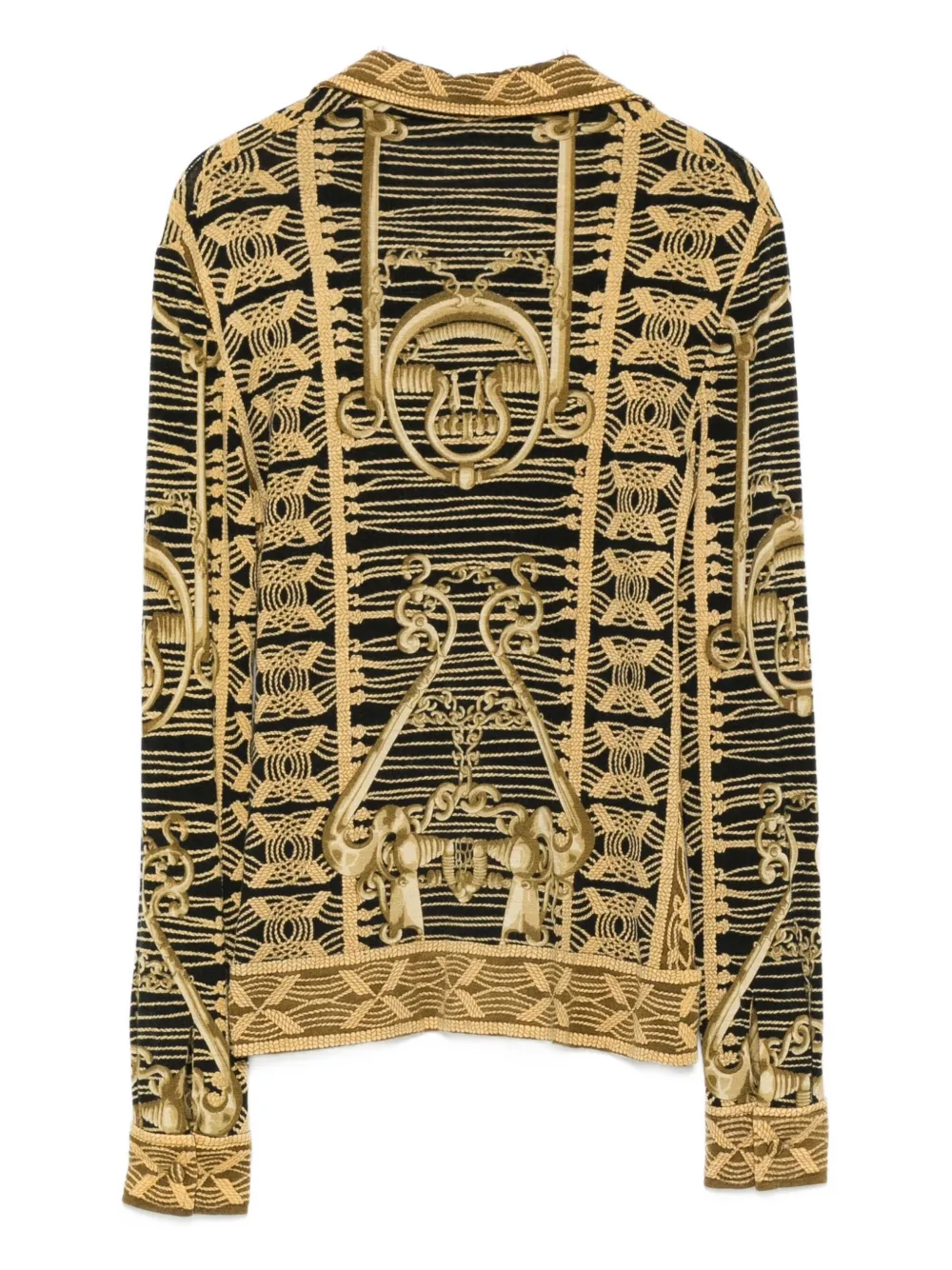 Pre-owned Hermes Cashmere Turtleneck Top In Black