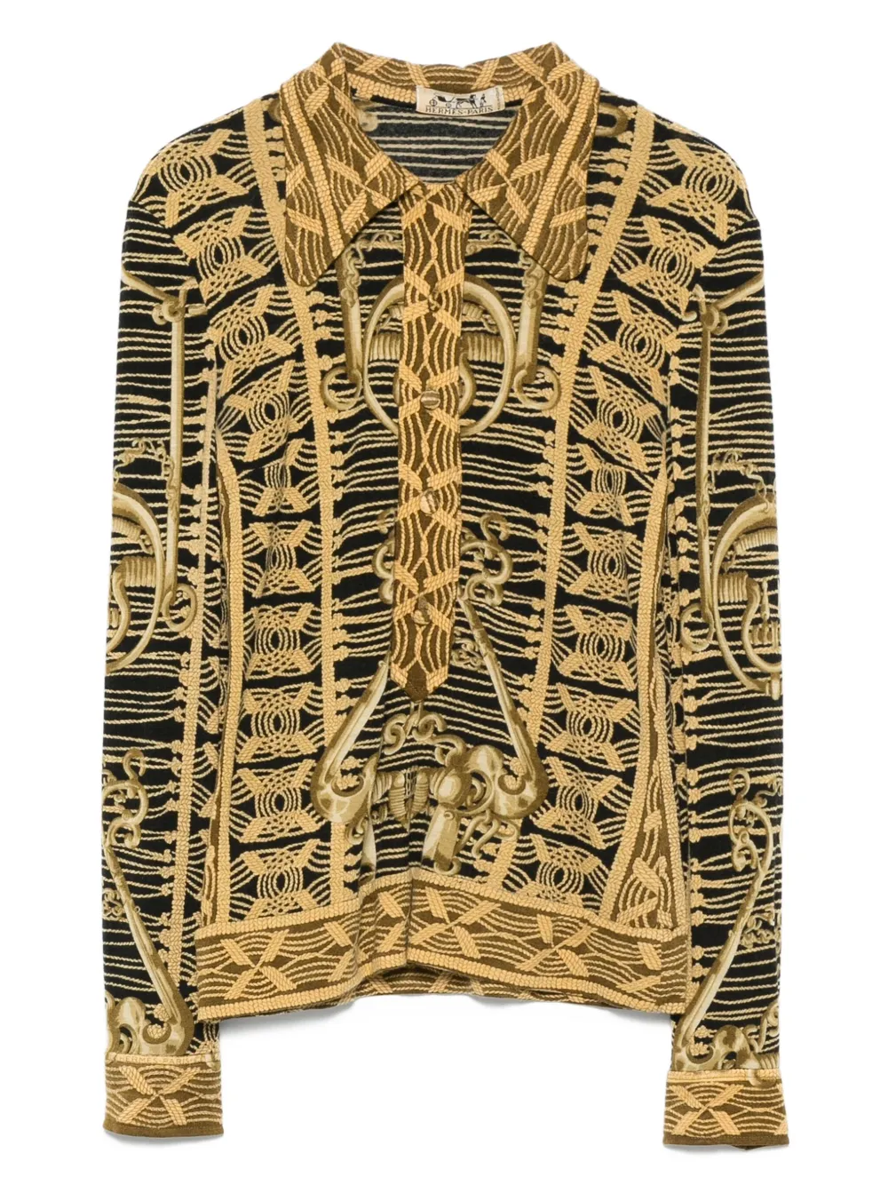 Pre-owned Hermes Cashmere Turtleneck Top In Black