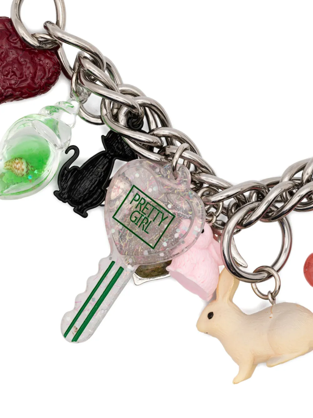 Chopova Lowena チャームチェーン ネックレス | シルバートーン