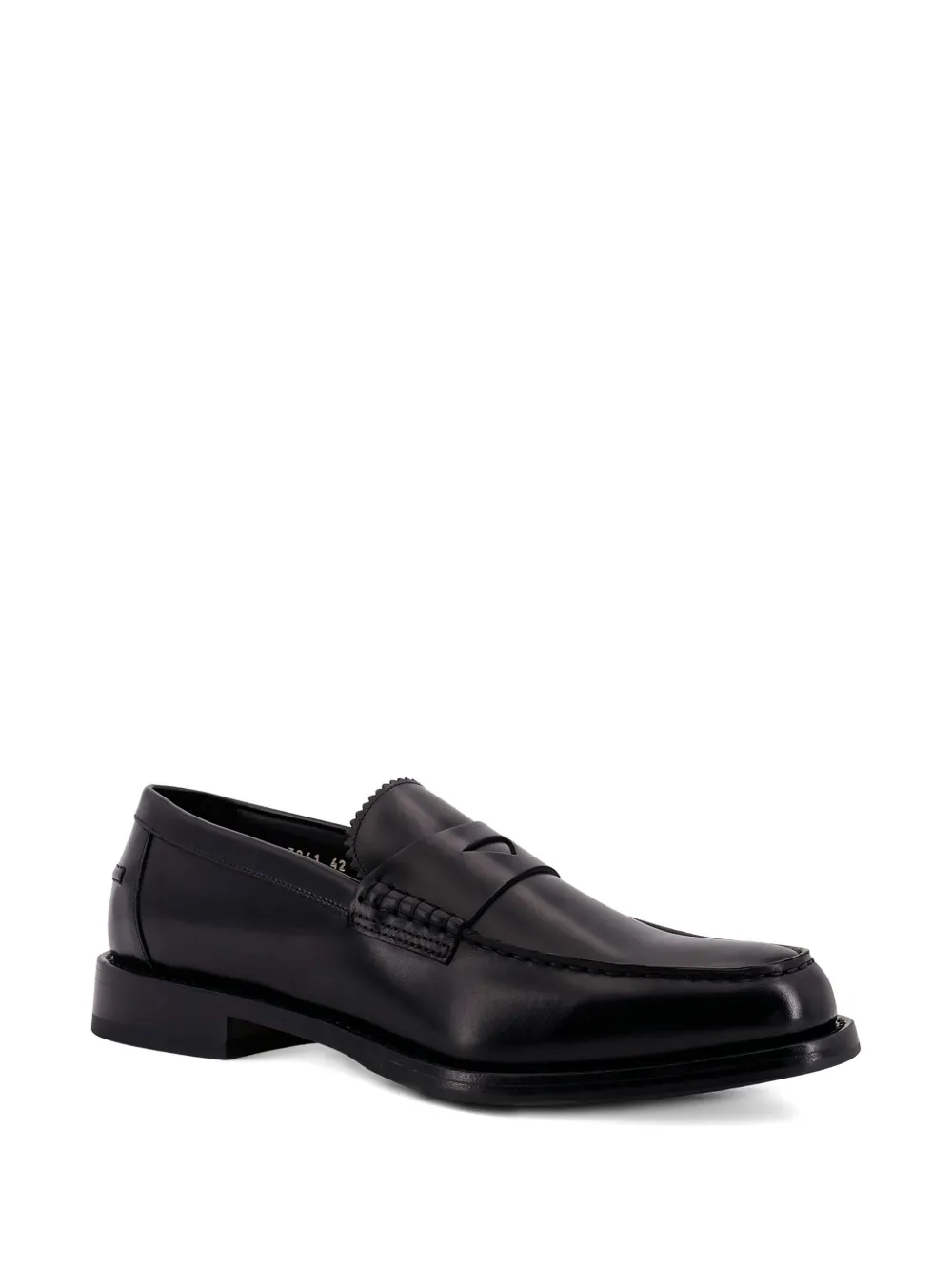 Doucal's penny leather loafers Black