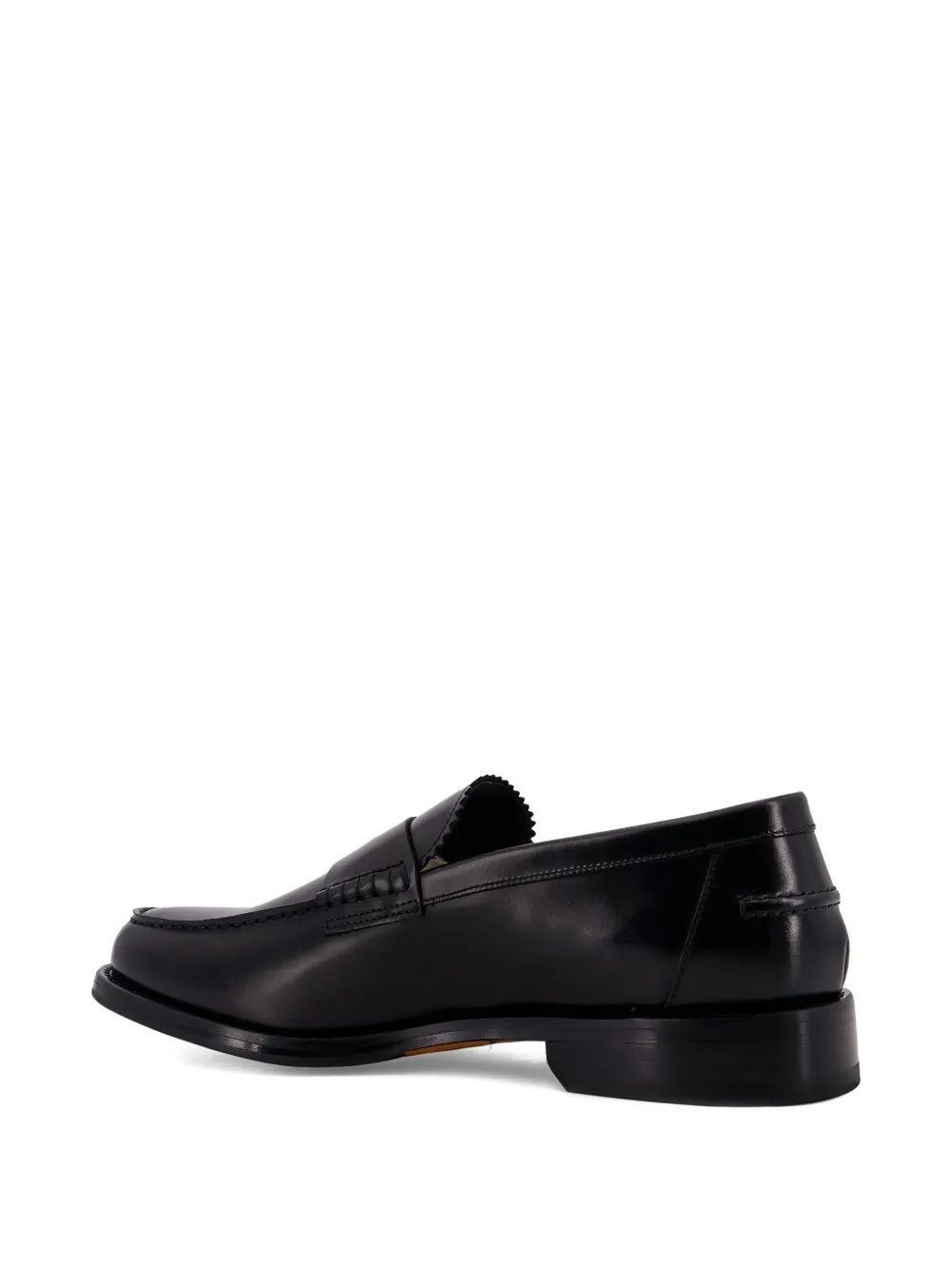 Doucal's penny leather loafers - Zwart