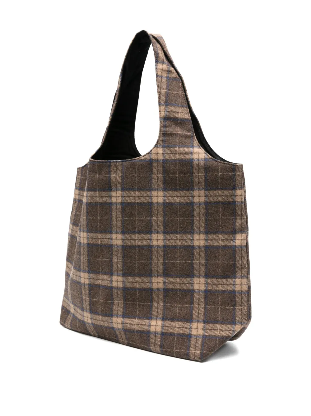 A.P.C. Ninon checked logo tote bag Bruin