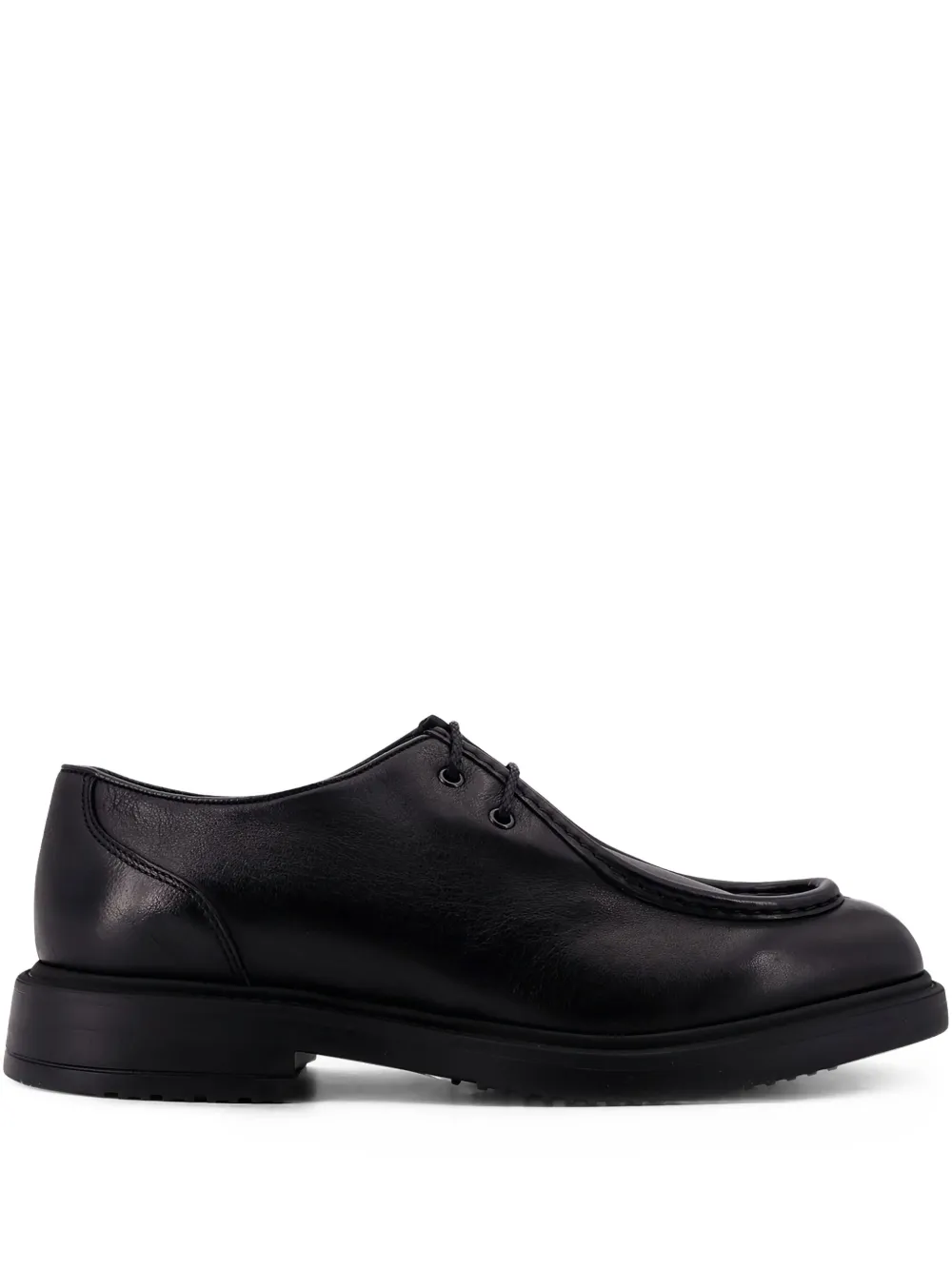 Doucal's leather lace-up shoes Black