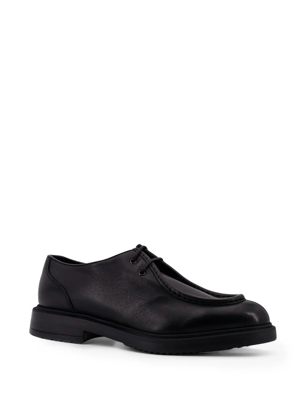 Doucal's leather lace-up shoes Black