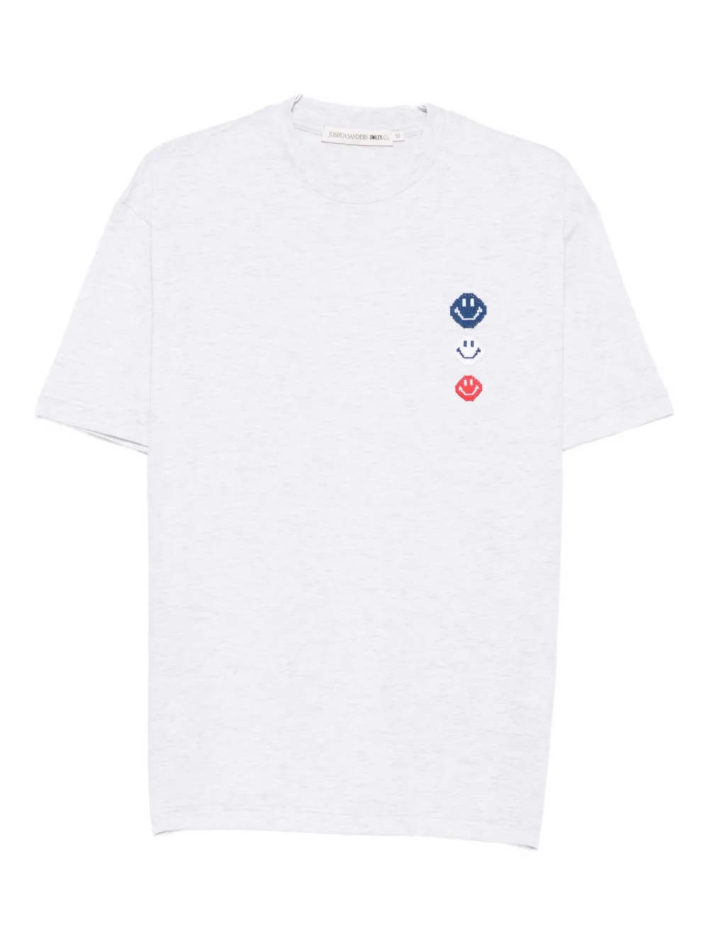 Joshua Sanders Smiley-face Embroidered T-shirt In White
