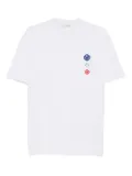 Joshua Sanders smiley-face embroidered T-shirt - Grey