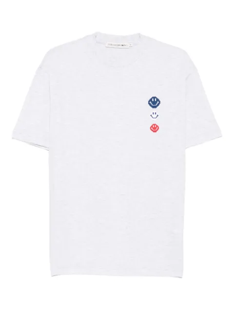 Joshua Sanders smiley-face embroidered T-shirt