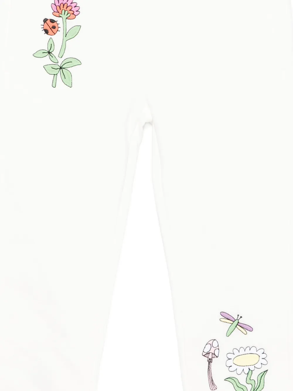 Stella McCartney Kids Broek met bloemenprint Wit