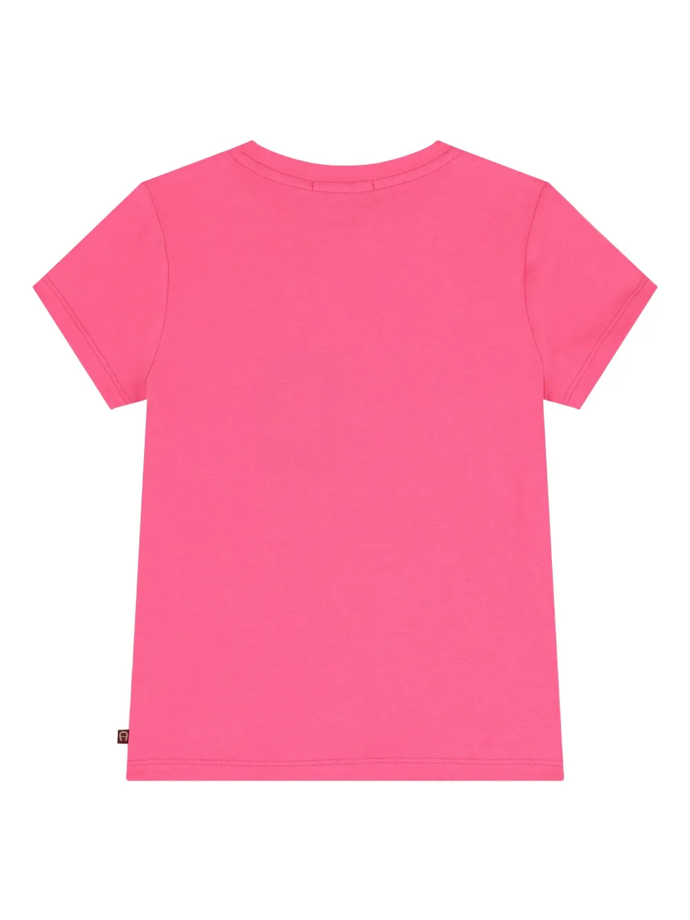 Aigner Kids teddy-bear logo T-shirt Roze