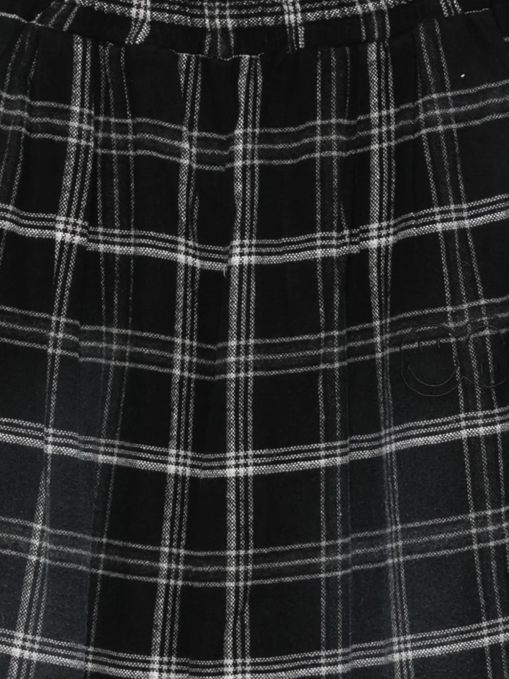 Joshua Sanders Checked Elastic-waist Trousers In Black