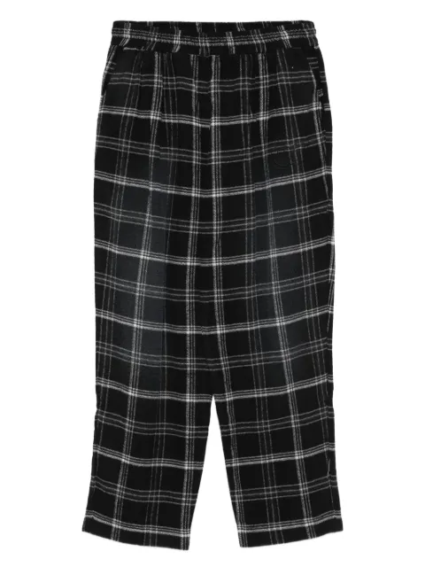 Joshua Sanders checked elastic-waist trousers