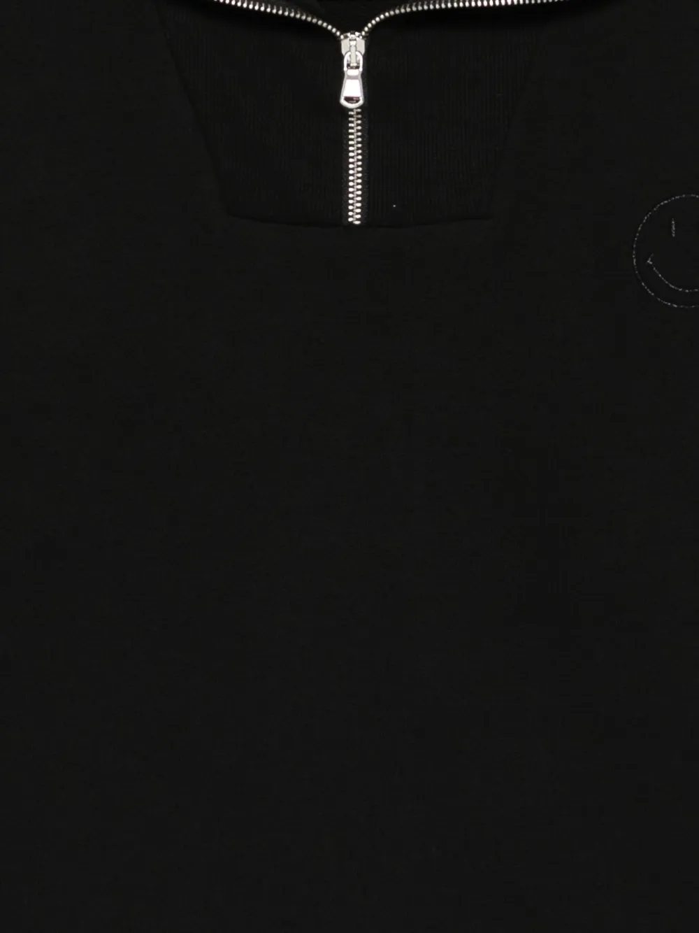 Joshua Sanders Zip-neck Sweatshirt In Black