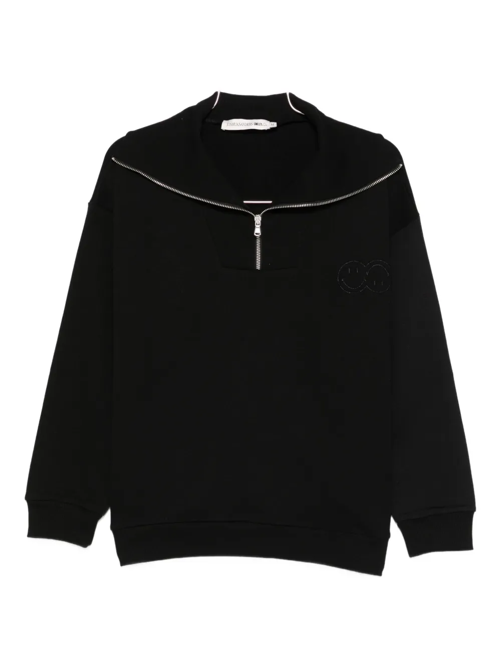 Joshua Sanders Zip-neck Sweatshirt In Black