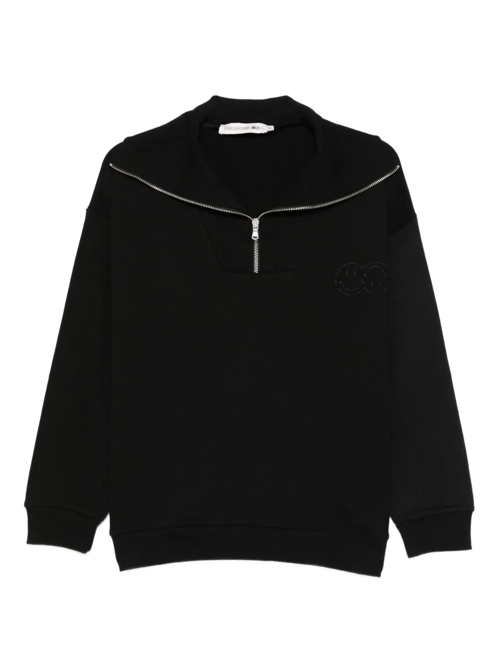Joshua Sanders zip-neck sweatshirt | Black | Image 1