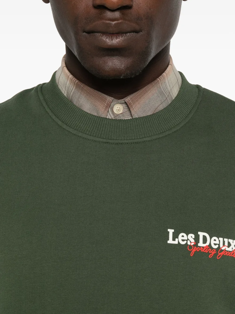 Les Deux Racing Crew-neck Sweatshirt In Green